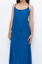 Load image into Gallery viewer, Vintage x Blue Lace Maxi Dress (L)