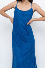 Load image into Gallery viewer, Vintage x Blue Lace Maxi Dress (L)