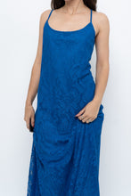 Load image into Gallery viewer, Vintage x Blue Lace Maxi Dress (L)