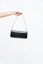 Load image into Gallery viewer, Vintage x Black Patent Silver Chain Small Purse