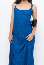 Load image into Gallery viewer, Vintage x Blue Lace Maxi Dress (L)