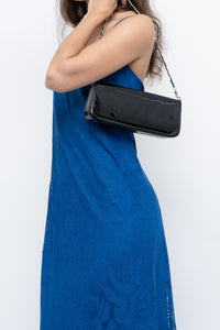 Vintage x Blue Lace Maxi Dress (L)