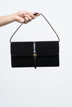 Load image into Gallery viewer, Vintage x Black Suede Buckled Small Purse