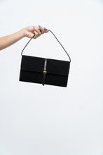 Load image into Gallery viewer, Vintage x Black Suede Buckled Small Purse