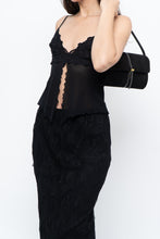 Load image into Gallery viewer, Vintage x Black Suede Buckled Small Purse