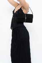Load image into Gallery viewer, Vintage x Black Suede Buckled Small Purse