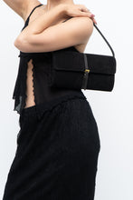 Load image into Gallery viewer, Vintage x Black Suede Buckled Small Purse