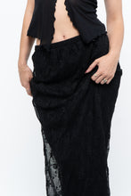 Load image into Gallery viewer, Vintage x Black Mesh Maxi Skirt (XS-M)