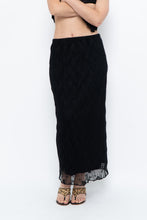 Load image into Gallery viewer, Vintage x Black Mesh Maxi Skirt (XS-M)