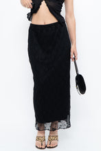 Load image into Gallery viewer, Vintage x Black Mesh Maxi Skirt (XS-M)
