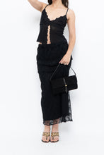 Load image into Gallery viewer, Vintage x Black Mesh Maxi Skirt (XS-M)