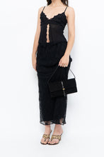 Load image into Gallery viewer, Vintage x Black Mesh Maxi Skirt (XS-M)