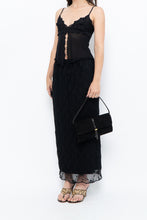 Load image into Gallery viewer, Vintage x Black Mesh Maxi Skirt (XS-M)