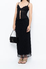 Load image into Gallery viewer, Vintage x Black Mesh Maxi Skirt (XS-M)