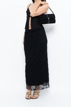 Load image into Gallery viewer, Vintage x Black Mesh Maxi Skirt (XS-M)