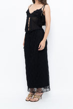 Load image into Gallery viewer, Vintage x Black Mesh Maxi Skirt (XS-M)