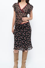 Load image into Gallery viewer, Vintage x Black Floral Chiffon Set (XS-M)