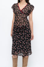 Load image into Gallery viewer, Vintage x Black Floral Chiffon Set (XS-M)
