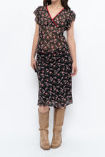Load image into Gallery viewer, Vintage x Black Floral Chiffon Set (XS-M)