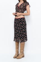 Load image into Gallery viewer, Vintage x Black Floral Chiffon Set (XS-M)