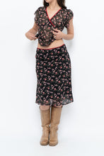 Load image into Gallery viewer, Vintage x Black Floral Chiffon Set (XS-M)