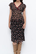 Load image into Gallery viewer, Vintage x Black Floral Chiffon Set (XS-M)