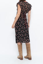 Load image into Gallery viewer, Vintage x Black Floral Chiffon Set (XS-M)