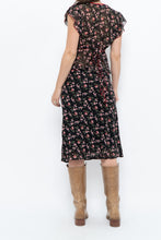 Load image into Gallery viewer, Vintage x Black Floral Chiffon Set (XS-M)