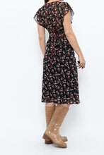 Load image into Gallery viewer, Vintage x Black Floral Chiffon Set (XS-M)