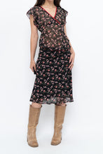 Load image into Gallery viewer, Vintage x Black Floral Chiffon Set (XS-M)