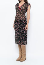Load image into Gallery viewer, Vintage x Black Floral Chiffon Set (XS-M)