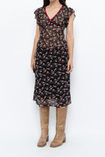Load image into Gallery viewer, Vintage x Black Floral Chiffon Set (XS-M)