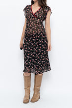 Load image into Gallery viewer, Vintage x Black Floral Chiffon Set (XS-M)