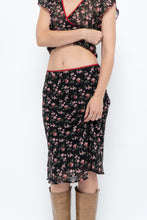 Load image into Gallery viewer, Vintage x Black Floral Chiffon Set (XS-M)