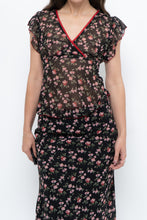 Load image into Gallery viewer, Vintage x Black Floral Chiffon Set (XS-M)