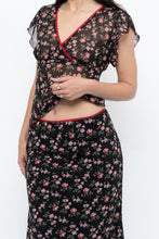 Load image into Gallery viewer, Vintage x Black Floral Chiffon Set (XS-M)