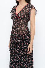 Load image into Gallery viewer, Vintage x Black Floral Chiffon Set (XS-M)