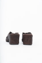 Load image into Gallery viewer, Vintage x Made in Brazil x Woven Brown Leather Wedge (7, 7.5W)