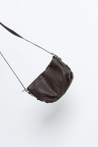 Vintage x COACH Brown Pebble Leather Crossbody Purse