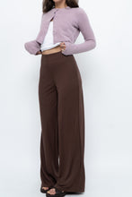 Load image into Gallery viewer, MNG x Deadstock Brown Linen-blend Wide-leg Pant (S)