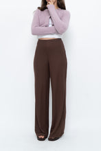 Load image into Gallery viewer, MNG x Deadstock Brown Linen-blend Wide-leg Pant (S)
