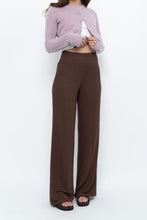Load image into Gallery viewer, MNG x Deadstock Brown Linen-blend Wide-leg Pant (S)