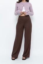 Load image into Gallery viewer, MNG x Deadstock Brown Linen-blend Wide-leg Pant (S)