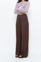Load image into Gallery viewer, MNG x Deadstock Brown Linen-blend Wide-leg Pant (S)