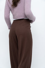 Load image into Gallery viewer, MNG x Deadstock Brown Linen-blend Wide-leg Pant (S)