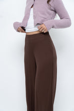 Load image into Gallery viewer, MNG x Deadstock Brown Linen-blend Wide-leg Pant (S)