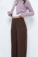 Load image into Gallery viewer, MNG x Deadstock Brown Linen-blend Wide-leg Pant (S)