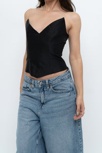 Modern x Black Pointed Strapless Corset (XS)