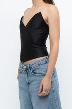 Load image into Gallery viewer, Modern x Black Pointed Strapless Corset (XS)