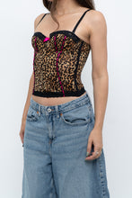 Load image into Gallery viewer, Vintage x Leopard, Pink Ribbon Corest (XS, XXS B Cup